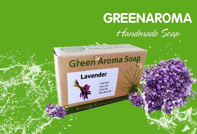 Xà phòng dưỡng mịn da Oải hương – Greenaroma Lavender Soap