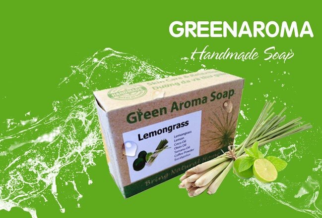 Xà phòng thư giãn Sả chanh – Greenaroma Lemongrass Soap