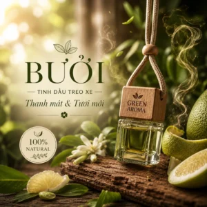 Tinh Dầu Treo Xe Ô Tô Hương Bưởi – Green Aroma: Tươi Mát, Tỉnh Táo Mọi Hành Trình