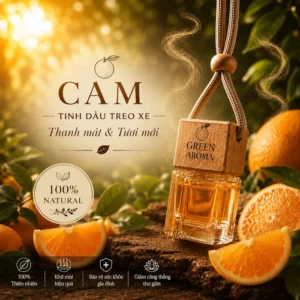 Tinh Dầu Cam Treo Xe Ô Tô Green Aroma – Năng Lượng Tươi Vui Cho Mọi Chuyến Đi