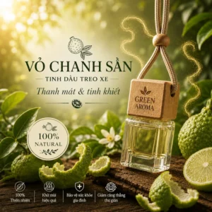 Tinh Dầu Treo Xe Ô Tô Hương Vỏ Chanh Sần Green Aroma – Sức Sống Mạnh Mẽ Từ Thiên Nhiên