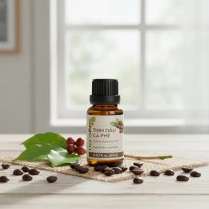 Hình ảnh tinh dầu cà phê 20ml lan tỏa hương cà phê rang nồng ấm, pha chút ngọt nhẹ và caramel, tạo cảm giác gần gũi, dễ chịu. Dung tích phù hợp cho phòng ngủ, phòng làm việc hoặc không gian nhỏ.